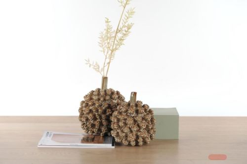 Bild von Vase, Hala - Keramik Ø19x 21cm, sand