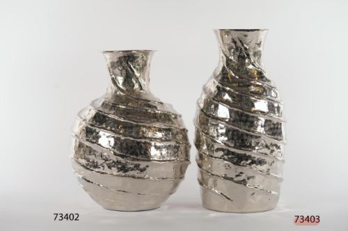 Bild von Krugvase, Twisty treasure - Alu Ø38x 46cm, silber