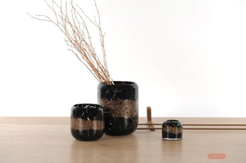 Bild von Windlicht, Votiv Nightsparkle - Ø8x H7.5cm, black