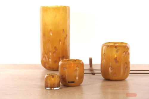 Bild von Glasvase, Harvest - Ø20.5x H41.5cm, gold