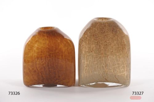 Bild von Glasvase, Dusky - L15x 9x H20.5cm, braungold