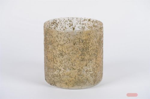 Bild von Windlicht, Tisane Ø20x 20cm, mattgold