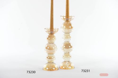 Bild von Kerzenständer, g'Glare - Ø9.5x H26cm, gold glitter*