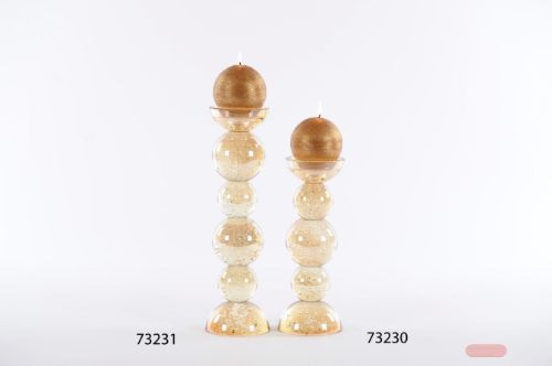 Bild von Kerzenständer, g'Glare - Ø9.5x H34cm, gold glitter*