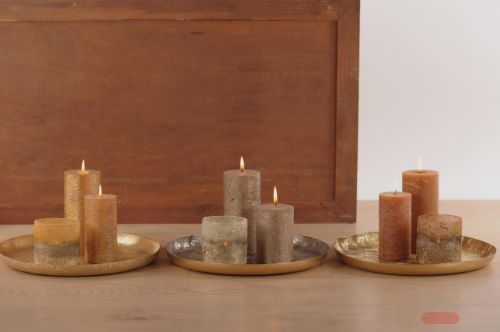 Bild von Schale, Goldleather Metall - Ø30x 2cm, gold