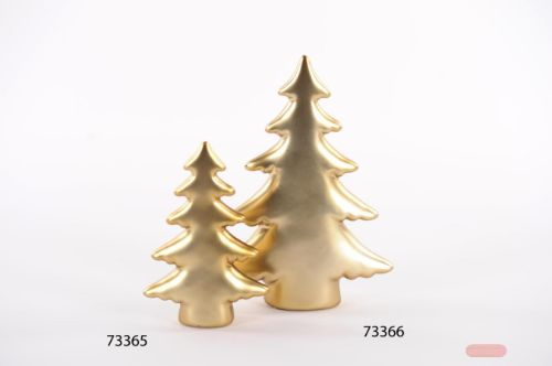 Bild von Deko Tanne, Party - Alu L8x 3x H12.5cm, gold