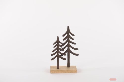 Bild von Tannenbaum, Weeping - Alu L13x 8x H23cm, brown