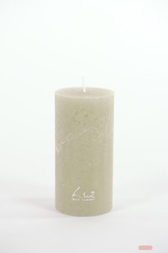 Bild von Rustic Zylinderkerze, 12cm x Ø60mm, eukalyptus