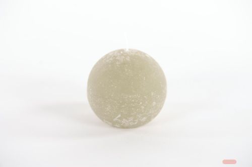 Bild von Rustic Kugelkerze, Ø 80mm, eukalyptus