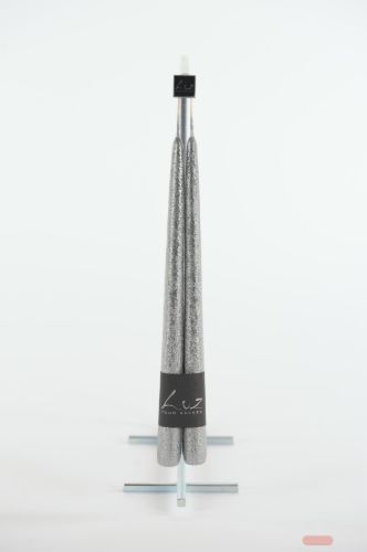 Bild von Metallic Tauchkerze, 30cm x Ø22mm - Paar, black si