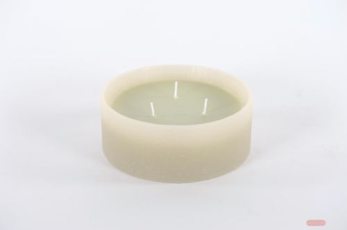 Bild von 3-Docht Kerze im Topf, H6cm x Ø150mm, eukalyptus