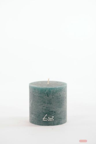 Bild von Rustic Zylinderkerze, 19cm x Ø90mm, atlantic deep