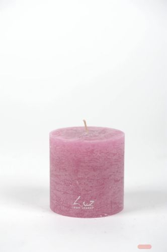 Bild von Rustic Zylinderkerze, 19cm x Ø90mm, orchidee