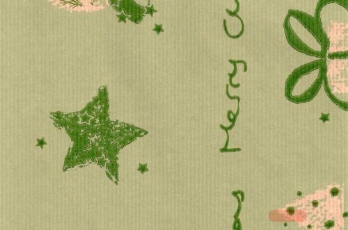 Bild von Blm-Papier,  75cm - Nat.-Christmas, alge-olivgrün