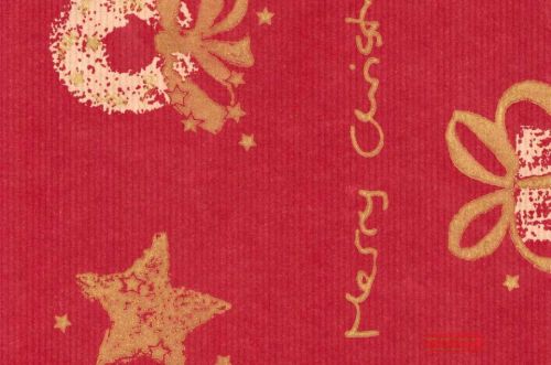 Bild von Blm-Papier,  75cm - Classic Christmas, granada-gold