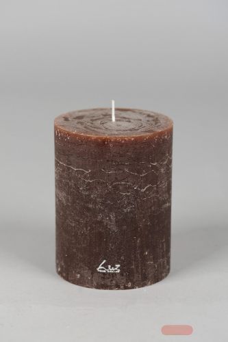 Bild von Rustic Zylinderkerze,   9cm x Ø90mm, moca