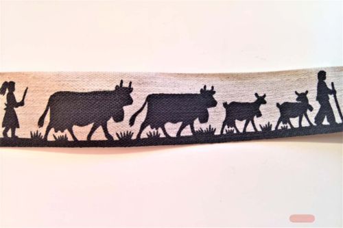 Bild von Band 20m/ 25mm, Alpaufzug, natur/schwarz