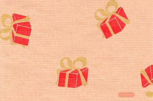Bild von Blm-Papier,  75cm - Christmas Gifts, rot-silber