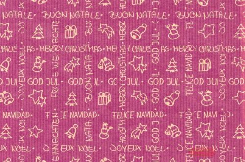 Bild von Blm-Papier,  75cm - Christmas Greetings, heidelbeere