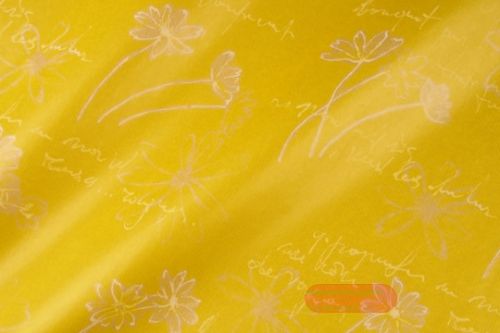 Bild von Blm-Papier,  75cm - Swinging Flowers, curry