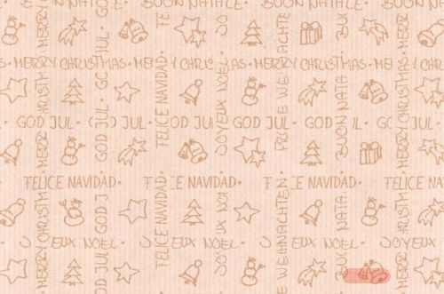 Bild von Blm-Papier,  50cm - Christmas Greetings, weiss