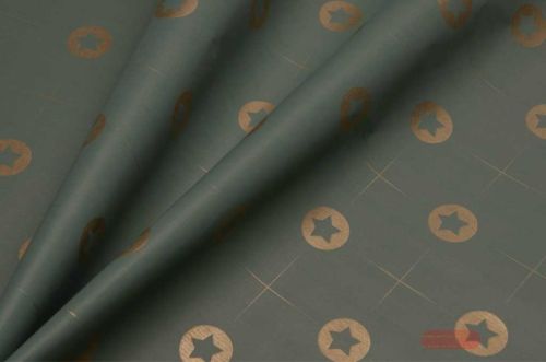 Bild von Blm-Papier,  50cm - Star Circle, cosy moos - gold