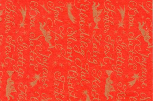 Bild von Blm-Papier, 100cm - Kalligraphie, rot-gold