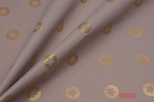 Bild von Blm-Papier, 100cm - Star Circle, stonegrey - gold