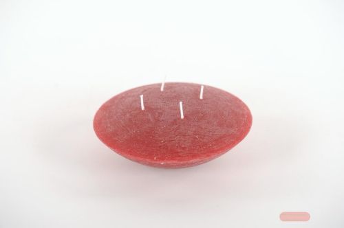 Bild von Schwimmkerze,  4 Docht - 7cm x Ø170mm, antikrot