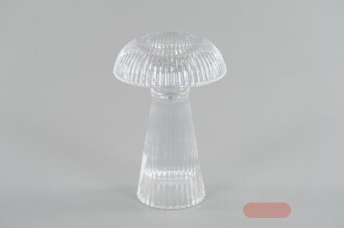 Bild von Kerzenständer, Ruffles cap Ø10.1x H15cm, klar