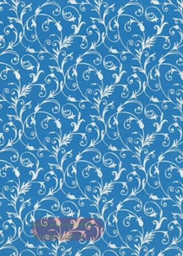 Bild von Rolle 200m x  50cm, Classico Ranken, antikblau