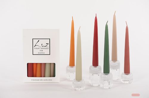 Bild von Kerzen-Box, Herbst 8 Stk - H20x Ø22mm, sortiert