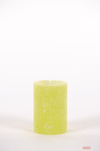 Bild von Rustic Zylinderkerze, 10cm x Ø70mm, limette