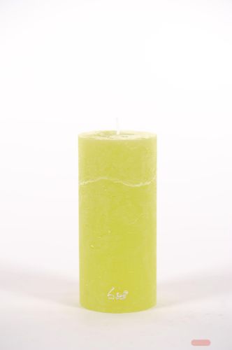 Bild von Rustic Zylinderkerze, 15cm x Ø70mm, limette