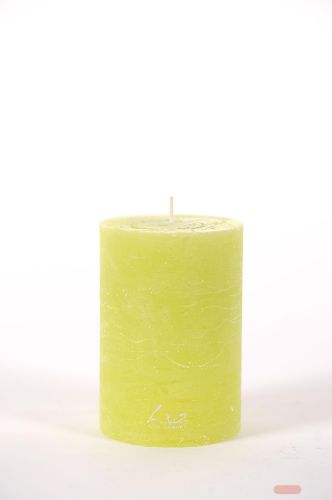 Bild von Rustic Zylinderkerze, 13cm x Ø90mm, limette