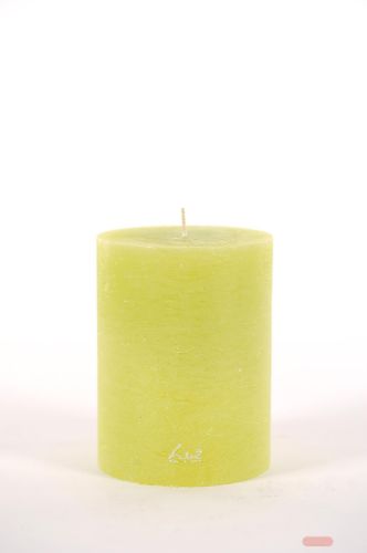 Bild von Rustic Zylinderkerze, 13cm x Ø100mm, limette