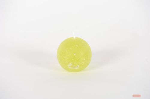 Bild von Rustic Kugelkerze, Ø 60mm, limette