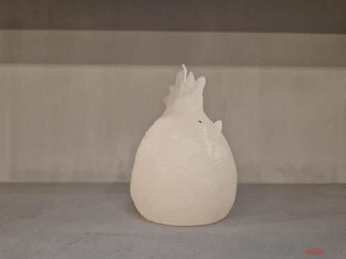 Bild von Kerzen Huhn, H13x Ø10cm, asparagus