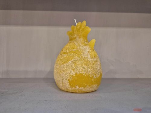 Bild von Kerzen Huhn gross, H17x Ø10cm, ocker