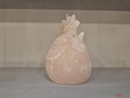 Bild von Kerzen Huhn gross, H17x Ø10cm, mondstein