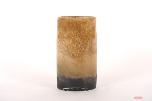 Bild von Glasvase, Ombré - L17x 10x H31cm, tricolor beige