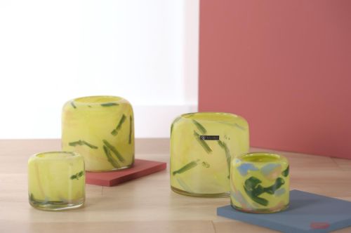 Bild von Glasvase, Jungle juice - Ø10x H9cm, lime