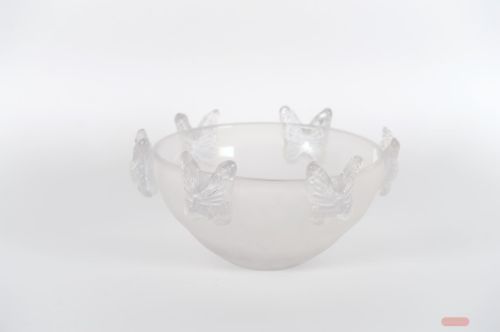 Bild von Glasschale, Mariposa - Ø32.5x H17.5cm, weiss