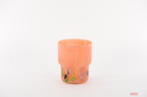 Bild von Glasvase, Kaleidoscope - Ø17.5x H20cm, peachy pink