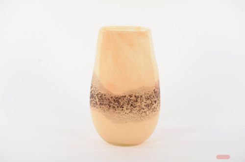 Bild von Glasvase, Excitement - Ø18.6x H30.4cm, latte