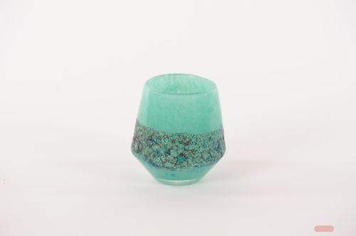 Bild von Glasvase, Excitement - Ø8x H8.6cm, tropical blue