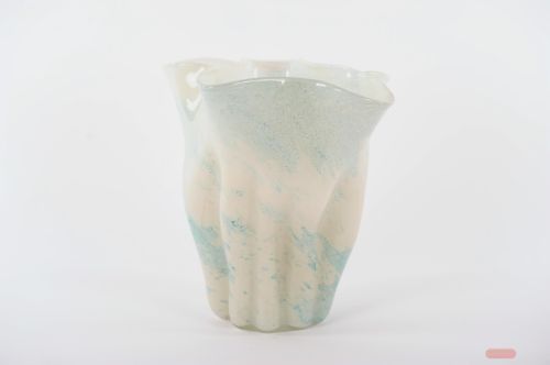 Bild von Glasvase, Morning mist - Ø28x H32cm, creme