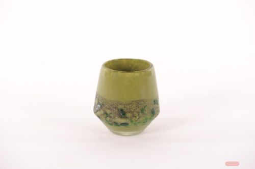 Bild von Glasvase, Excitement - Ø8x H8.6cm, spinach