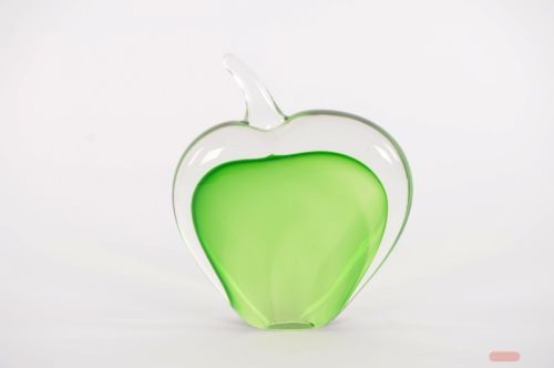 Bild von Deko Apfel, Glas - L16x 5x H18cm, grün