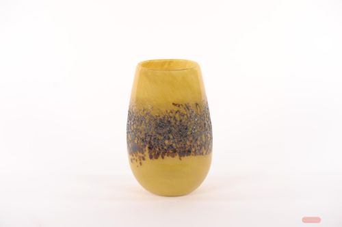 Bild von Glasvase, Excitement - Ø15.5x H23.5cm, curry